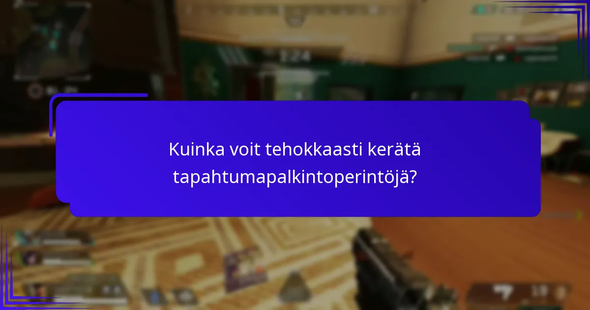 Mitkä tekijät vaikuttavat tapahtumapalkintoperintöjen harvinaisuuteen?