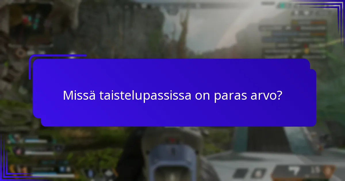 Mitkä ovat pelaajien mieltymykset taistelupasseissa?