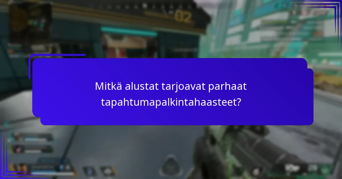 Milloin tapahtumapalkintahaasteet yleensä järjestetään?