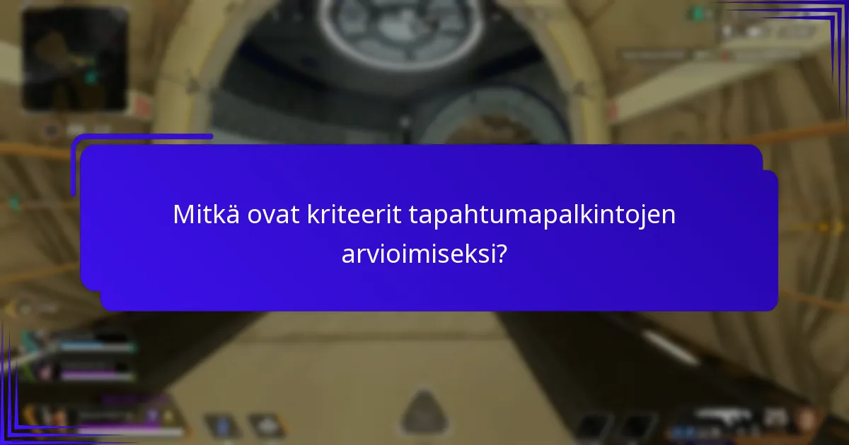 Kuinka aiemmat palkinnot vertautuvat nykyisiin tapahtumapalkintoihin?